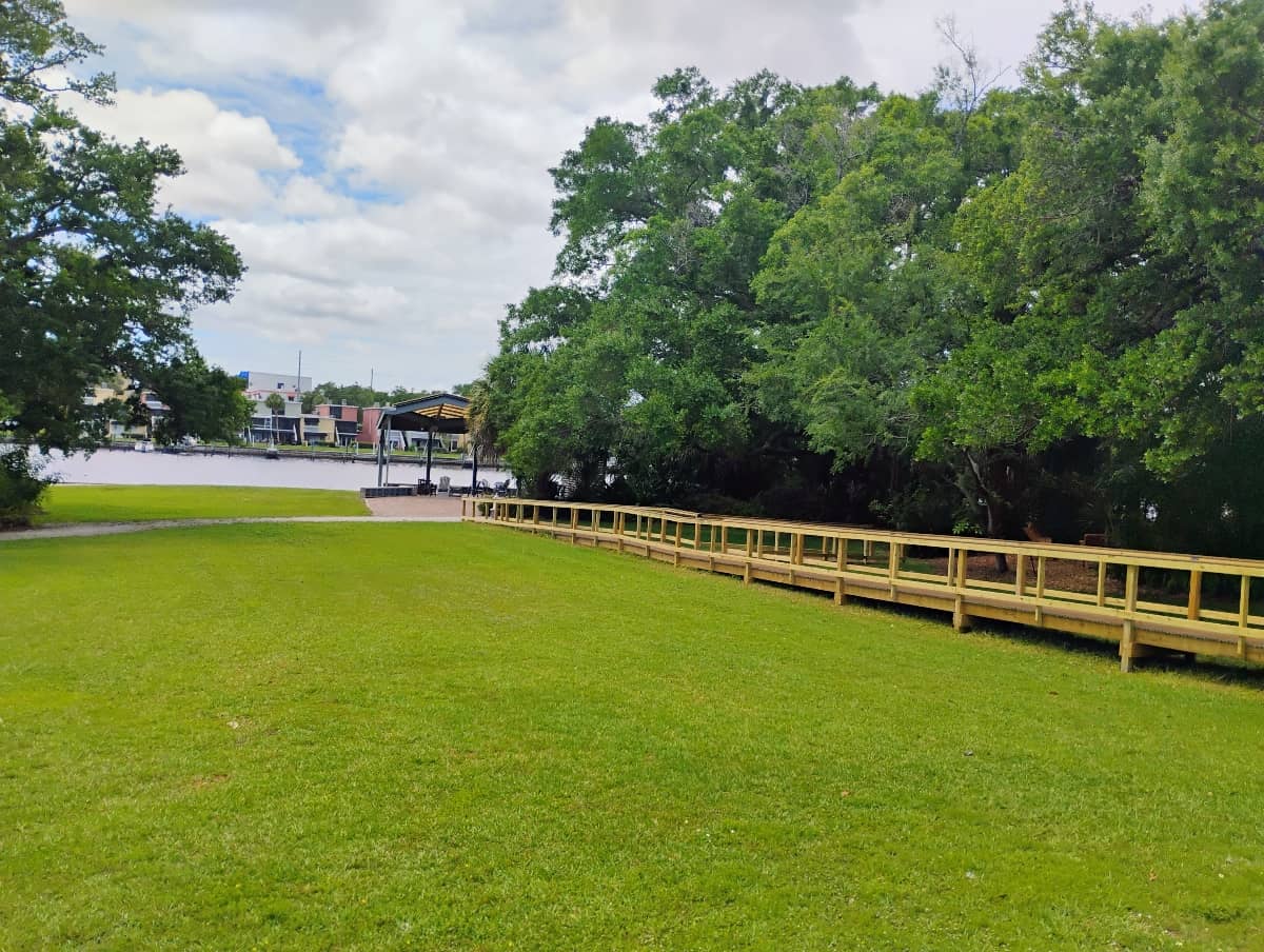 Small bridge on the grounds of the Franciscan Center