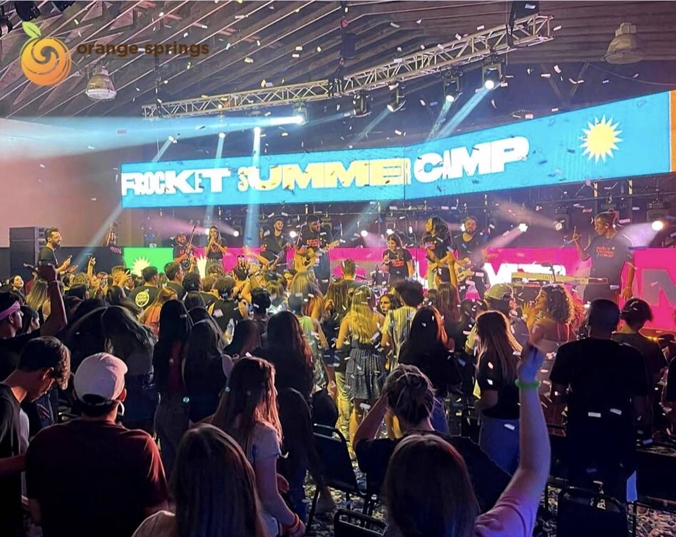 Center being used as a concert venue