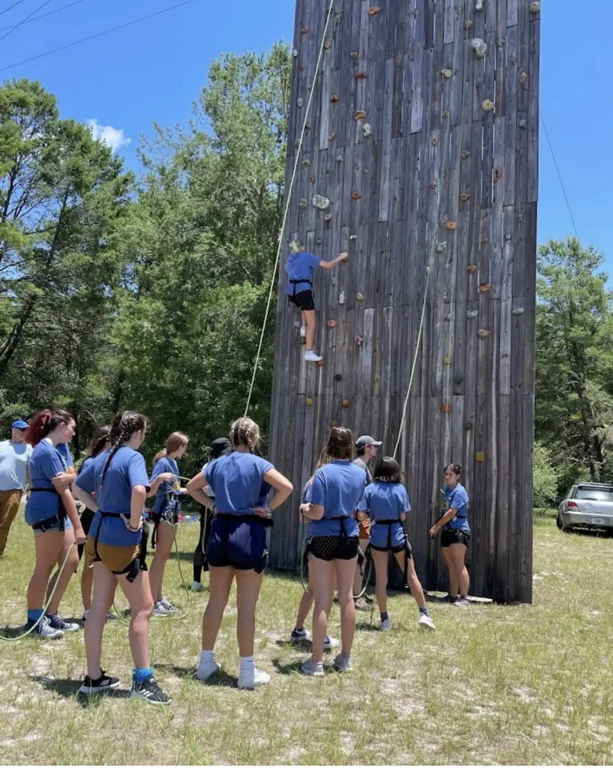 Rock climbing wall